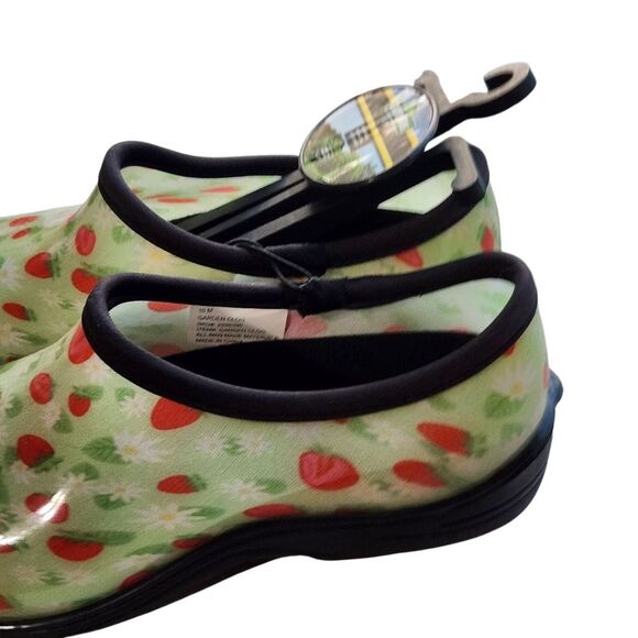 GroundWork Waterproof Garden Clogs Womens Size 10 M Strawberries Rubber Shoes - Picture 4 of 6